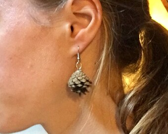 Pinecone Earrings / Jewelry (Unpainted--Short/Medium/Long)