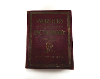 Vintage Webster's New Twentieth Century Dictionary Unabridged Second Edition - 1955 Micro - ZYTH And Supplaments