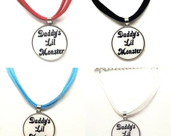 BDSM DDLG Harley Quinn Suicide Squad inspired Daddy's Lil Monster Pudding Bracelet or Anklet for Cosplay Fancy Dress