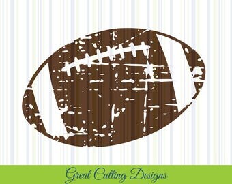 football SVG Cut File distressed football svg DXF cut file Cricut svg Silhouette svg Vinyl Cut File Digital cut file Cricut cut file