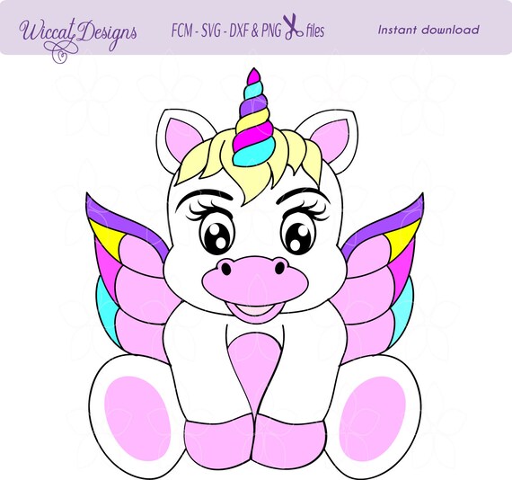Baby Unicorn, unicorn wings svg, Baby svg, Birthday svg ...