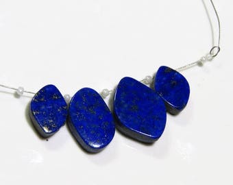 SUPERB Quality~ 100% Natural Smooth Lapis Lazuli Fancy Shape Beads 13X10mm 17X11mm Approx Top Quality On Whole Sale Price.{LPB-19}