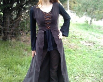 over dress medieval gothic fantastic velvet