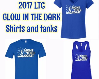 LIGHT THE COAST glow in the dark tank, shirt, vneck, austinblu foundation