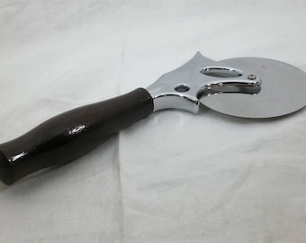 Wood Handle Pizza Cutter - East Indian Rosewood (PC-9)