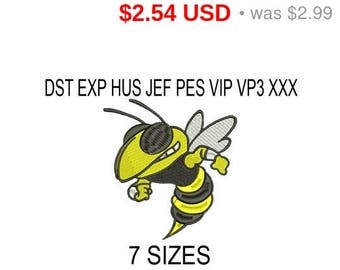 TODAY SALE 15% Georgia Tech Yellow Jackets embroidery design logo / embroidery designs / INSTANT download machine embroidery pattern