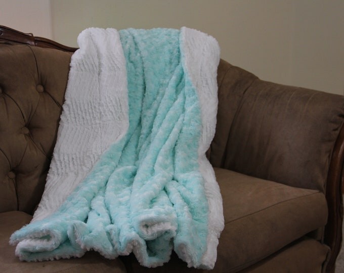 Large Adult Minky Blanket, Twin Minky Blanket Adult, Soft Blanket, Custom Sofa Throw Blanket, Sofa Faux Fur Blanket, Valentines Day Gift