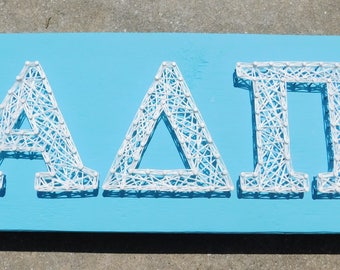 Alpha Delta Pi String Art - 12x5.5
