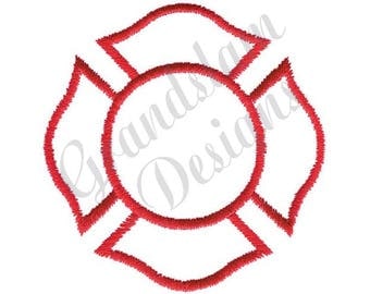 Maltese Cross Outline - Machine Embroidery Design