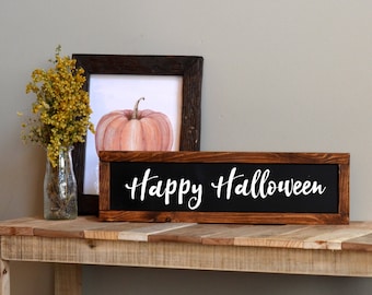 happy halloween sign halloween mantel decor halloween foyer decor halloween welcome sign - Halloween Mantel happy halloween sign halloween mantel decor halloween foyer decor halloween welcome sign - Halloween Mantel
