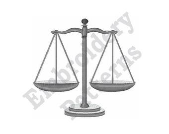 Balance Scale - Machine Embroidery Design