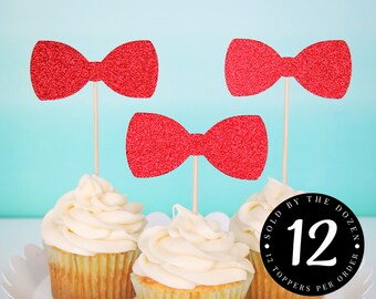 Bow Tie Cupcake Toppers Mr Onederful Birthday Little Man Baby Shower Mr Onederful Toppers Boy First Birthday Boy Baby Shower 1st Birthday