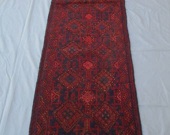 Size: 2'1 x 8'11 feet/ Handmade vintage afghan tribal nomadic mushwani runner rug/ High quality/ Wholesale price/ 100% Wool/ Runner rug