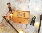 Harry Potter Inspired Owl Post Wedding Ring Box • Personalised Double Ring Box • Wizard Engagement • Alternative Wedding