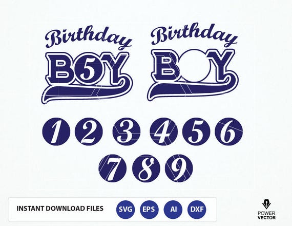 Download Birthday Boy Design Template. Baseball Birthday Boy Svg dxf