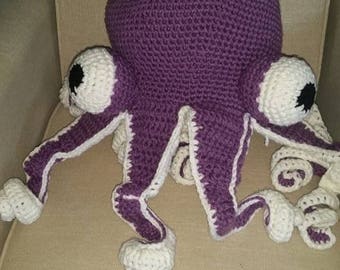 giant crochet octopus pillow