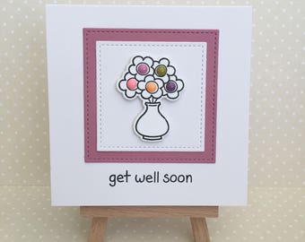 Greetings card / Get well soon / Handmade