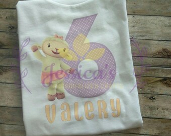 Doc McStuffins Birthday, doc mc stuffins, Lambie, Doc McStuffins birthday shirt