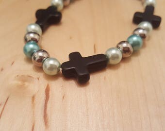 Child Blue Cross bracelet