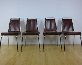Vintage Mid Century Modern Chromcraft Dining Chairs