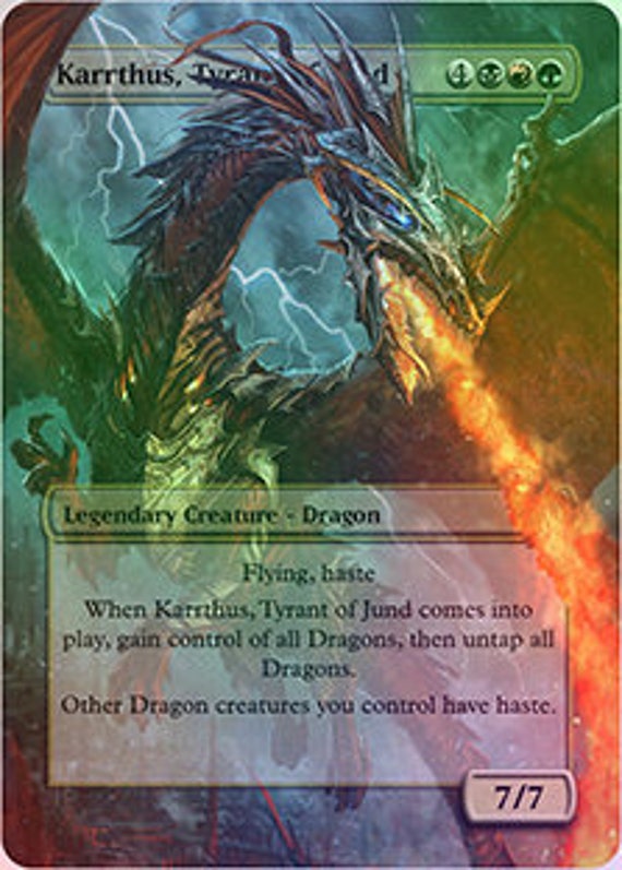 Karrthus Tyrant of Jund Series 2 Altered Art Custom