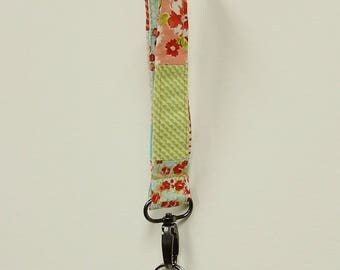 Keychain Key Holder, Wristlet Key Chain, Wristlet Key Holder, Fabric Key Holder