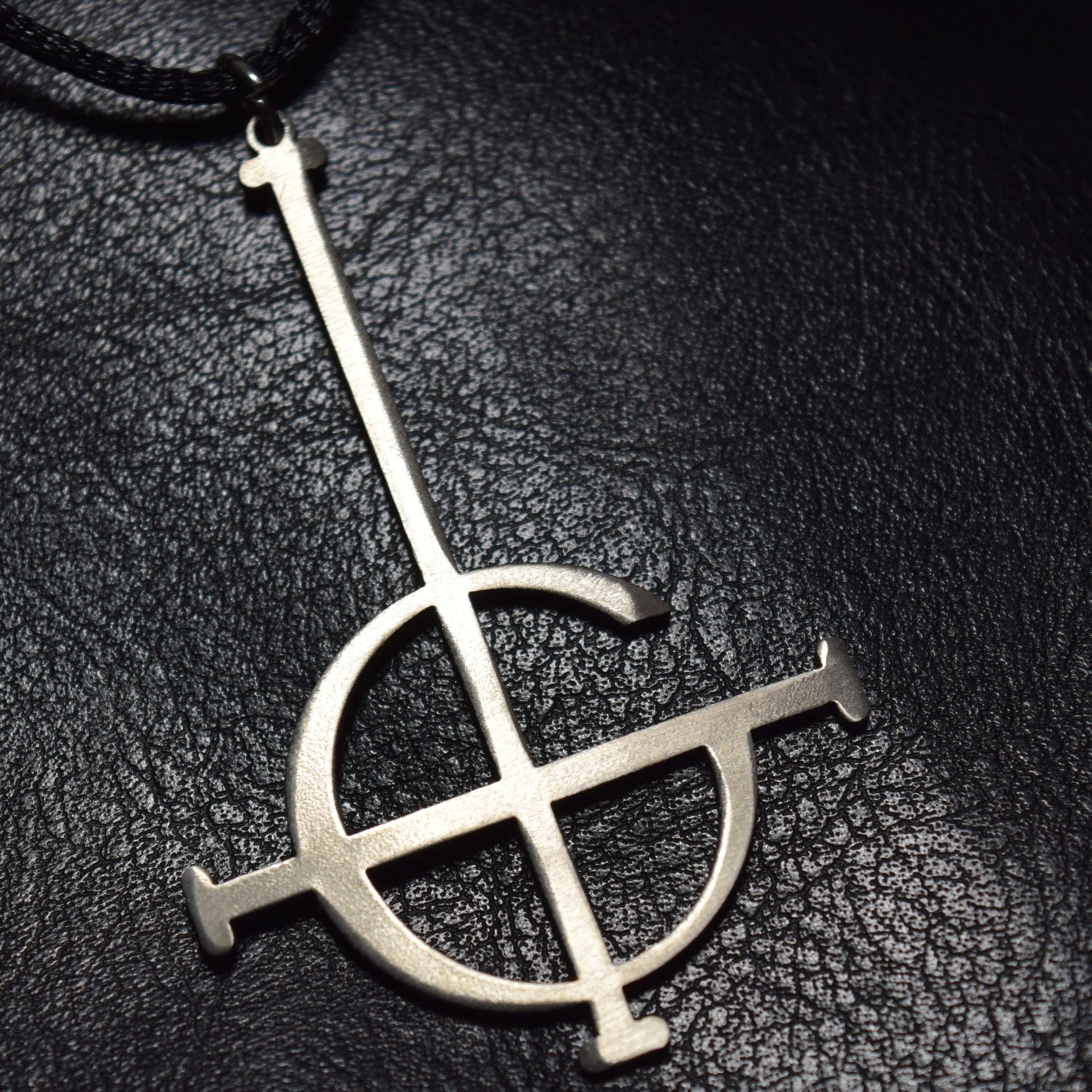 Leviathan Cross Necklace Brimstone Pendant Satanic Symbol