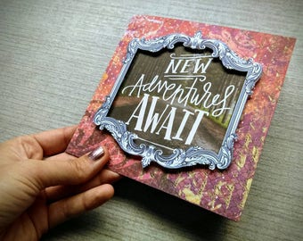 New Adventures Await, Dreamer - Handmade Card