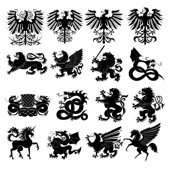 Heraldic animal 2 Svg/Eps/Png/Jpg/ClipartsPrintable