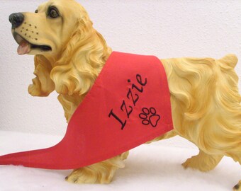 Bandana to tie in the name of your dog XS, S, M