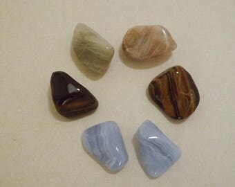 Lot de 6 Pierres - très belle qualité pour confection ou décoration