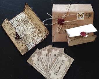 Harry Potter Invitations Hogwarts letter invitations Maurders Map invitations