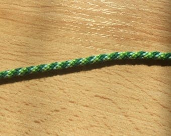 Round green and blue Friendship Bracelet