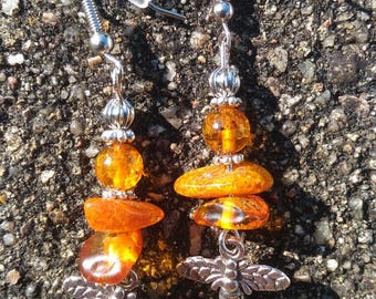 genuine amber earrings