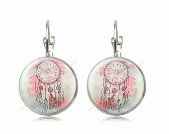 Earrings cabochons 18mm jokes dreams 15