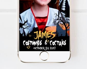 Halloween Costume & cocktail Party Snapchat Geofilter, Halloween Pumpkin, Halloween Party filter, Custom Snapchat Halloween, Snapchat filter