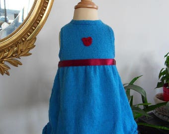 Dress blue "Catharina" Blue 6/9 months