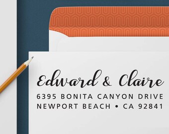 Return Address Stamp 337 - Self Inking Stamp, Custom Address Stamp, Custom Stamp, Personalized Address Stamp, Wedding and Housewarming Gift