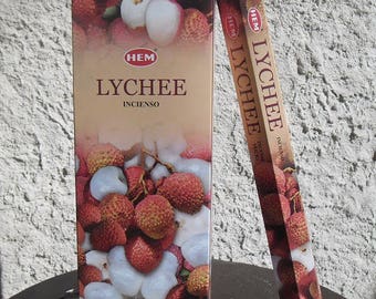 Boîte de 20 batons encens pour parfumer votre maison fruit Litchi