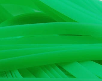 1 meter cord Buna Rubber - plate (8.3x1.6mm) - neon green