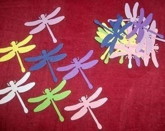 SCRAPBOOKING lot Dragonfly choice 4-5 cm