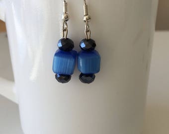 Ghana glass beads earrings