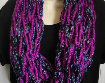 Hand Knit Double Loop Infinity Scarves 16-20