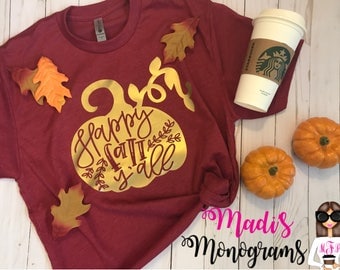 happy fall yall t shirt