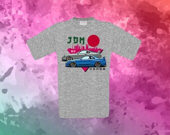Maglietta Toyota Supra Mk4 JDM - T-Shirt Uomo 100% Cotone, Personalizzabile, Taglie S-5XL