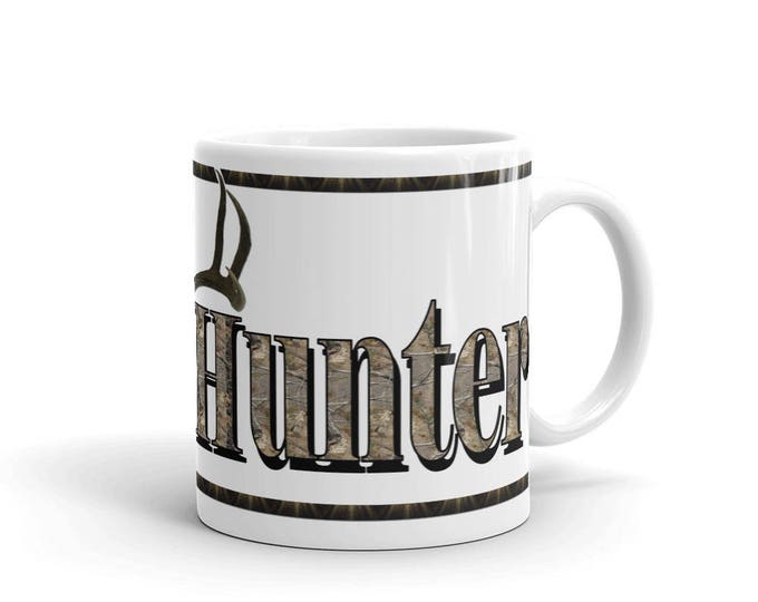 Deer Hunter Mug, Hunting Mug, Deer Hunting Mug, Camo Hunting Mug, Camo Deer Mug, Deer Hunt Camo, Deer Hunter