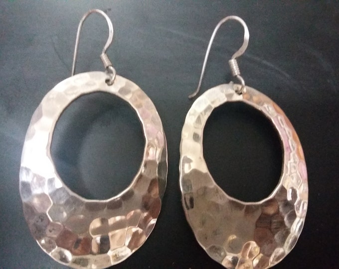 silver hoop earrings / sterling silver earrings / silver stud earrings / silver anniversary gifts / Boucles d'oreilles argent pure