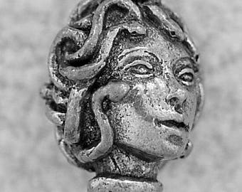 Green Girl Studios Pewter Medusa Head Bead