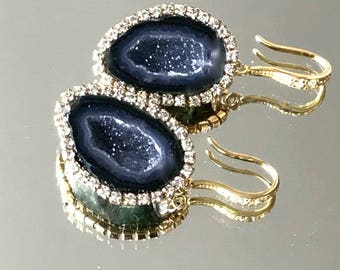 Geode earring | Etsy