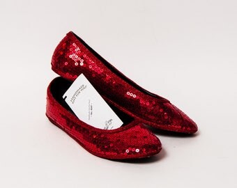 sequin ballet slippers